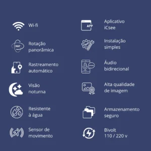 Câmera Externa IP Full HD Wi-Fi Prova D'água